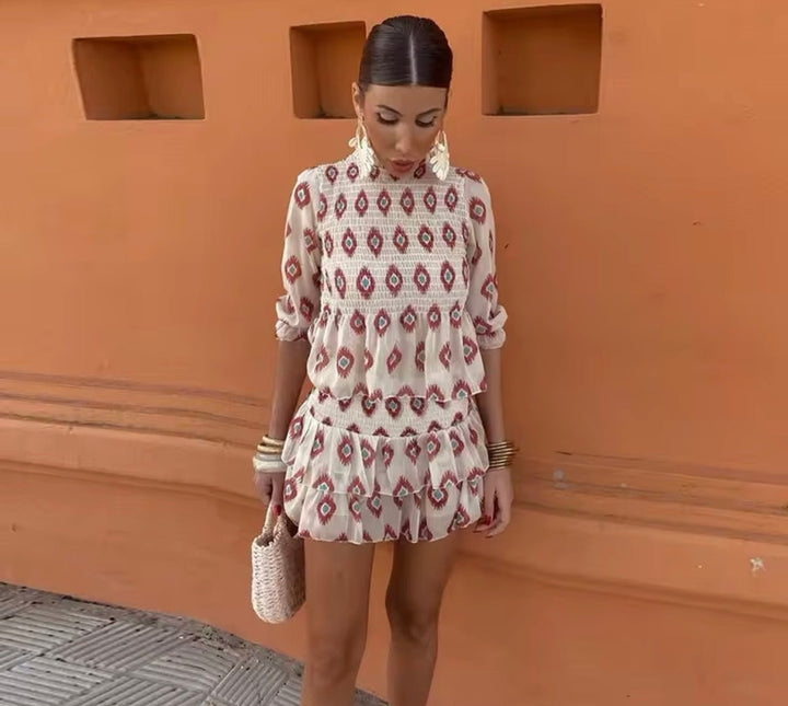 Michelle | Women’s A Line Wedding Guest Mini Dress