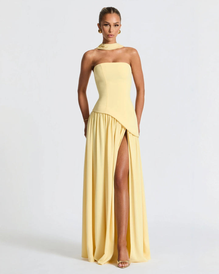 Isadora™ | Chic Slit Maxi Dress