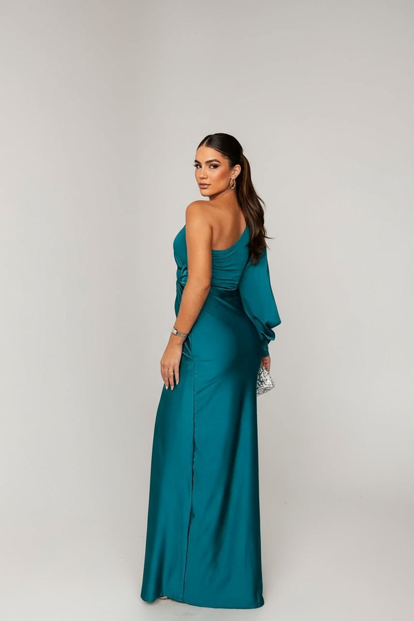 Isadora™ | Elegant One Shoulder Dress