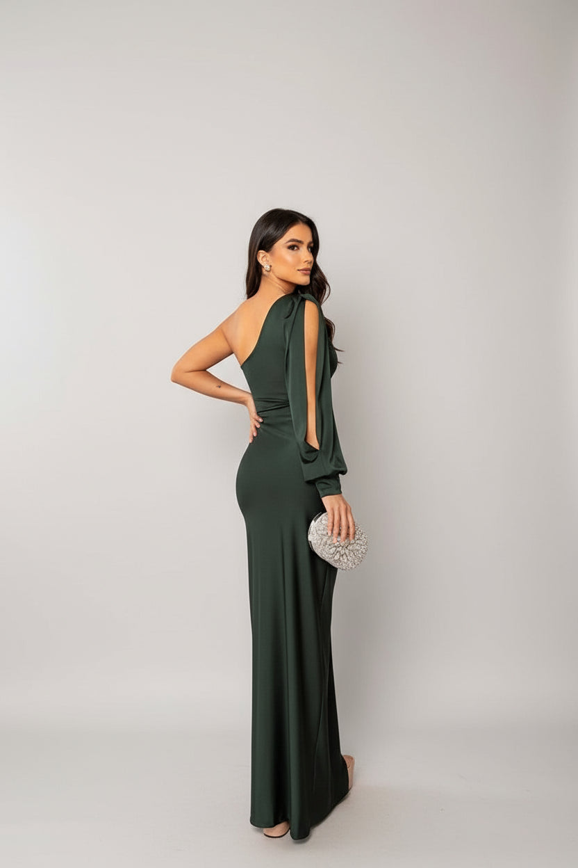 Isadora™ | Elegant One Shoulder Dress