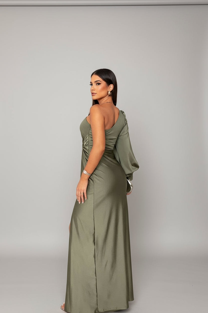 Isadora™ | Elegant One Shoulder Dress