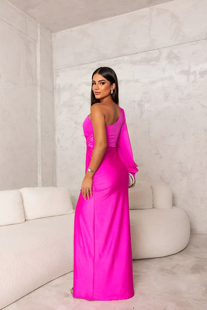 Isadora™ | Elegant One Shoulder Dress